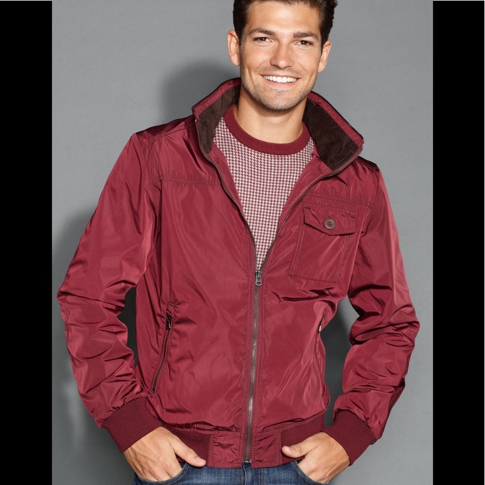 Tommy Hilfiger Men's Red Reed Polly Jacket
